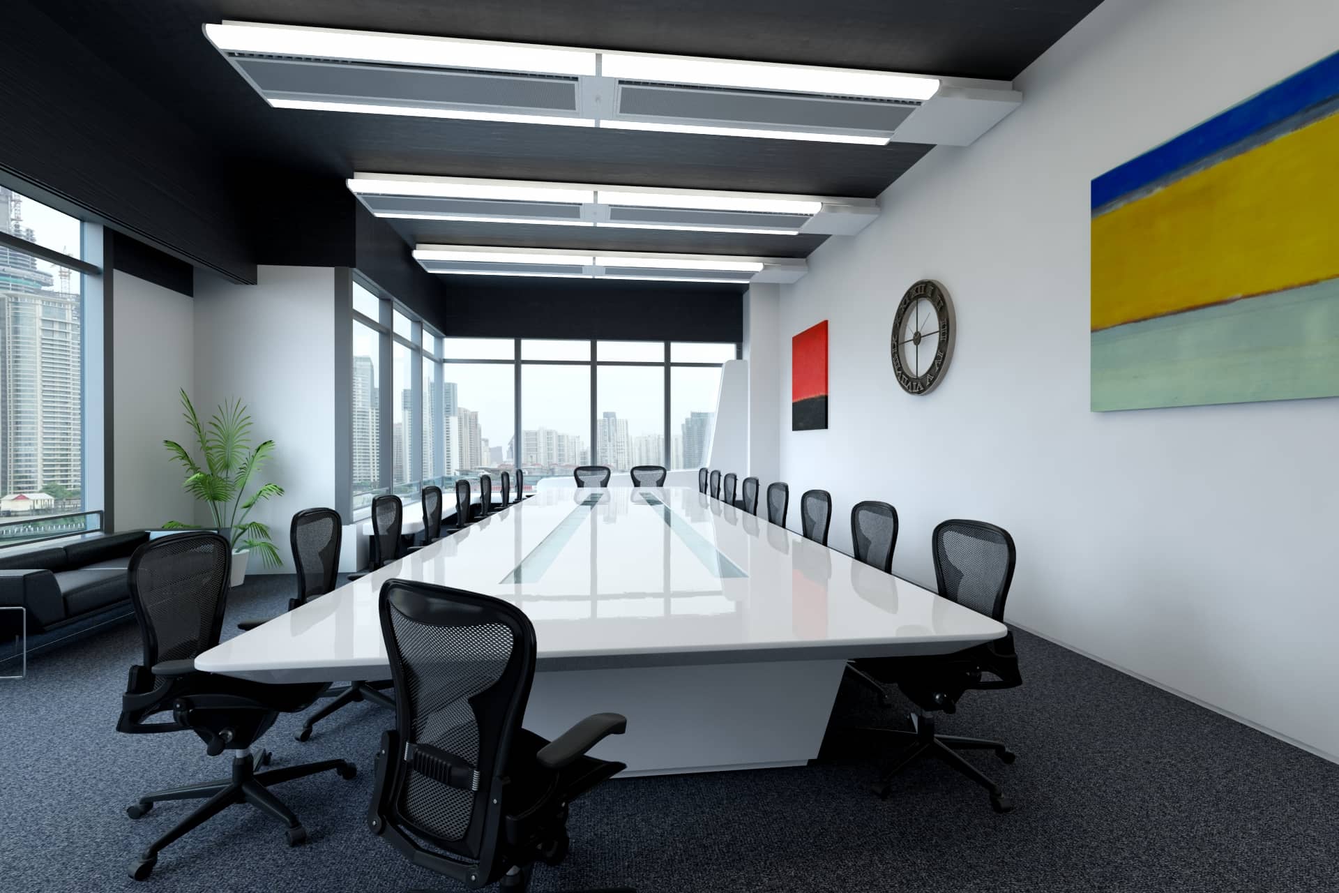 Image showing an office fitted with a Bullnose Compact MSCB Bullnose Compact MSCB