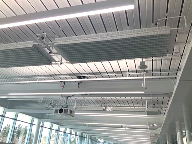 The X-Wing Radiant Passive Chilled Beams installed in the Siebel Design Centre