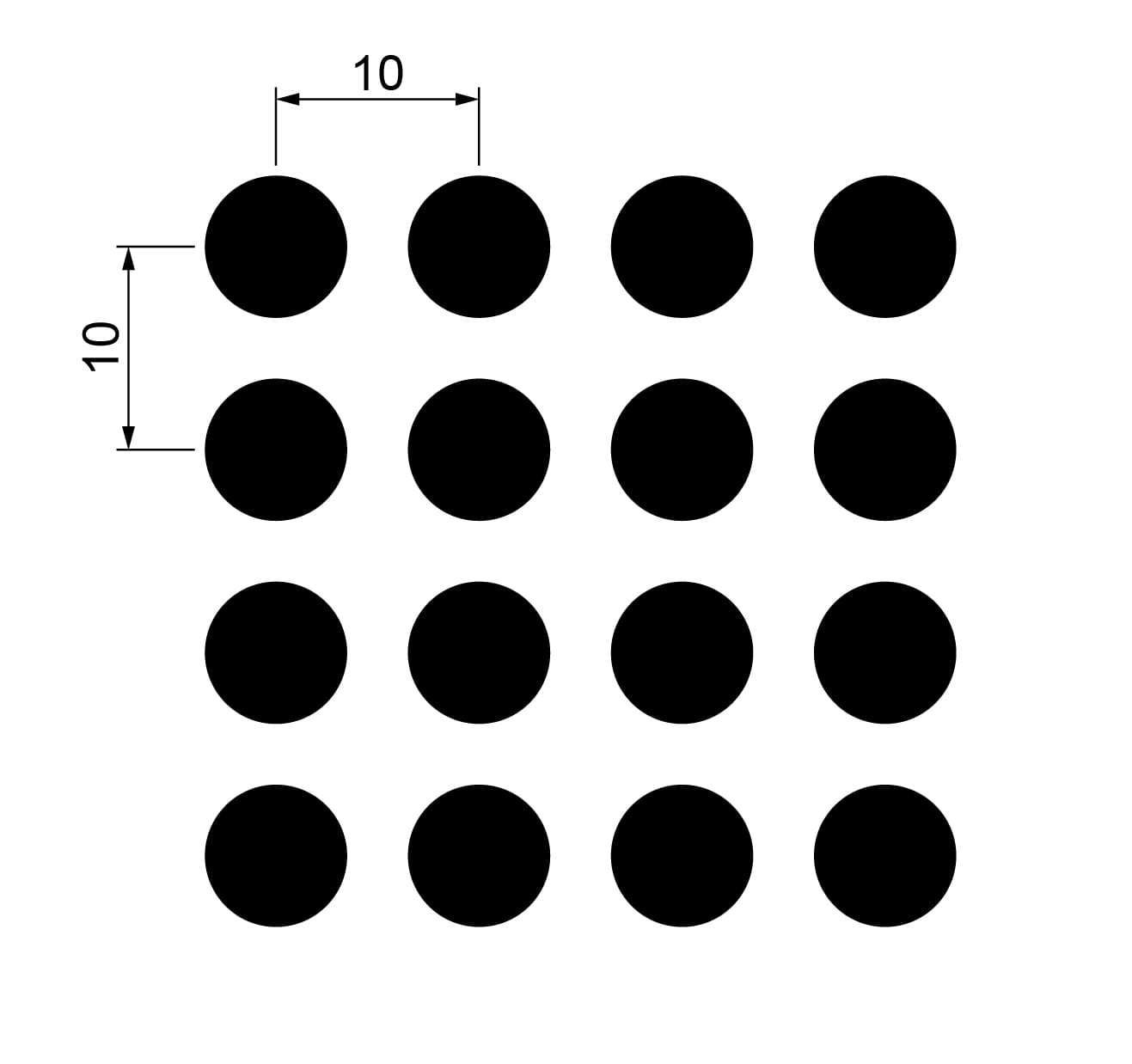 An image of the 7mm Dot Perforation