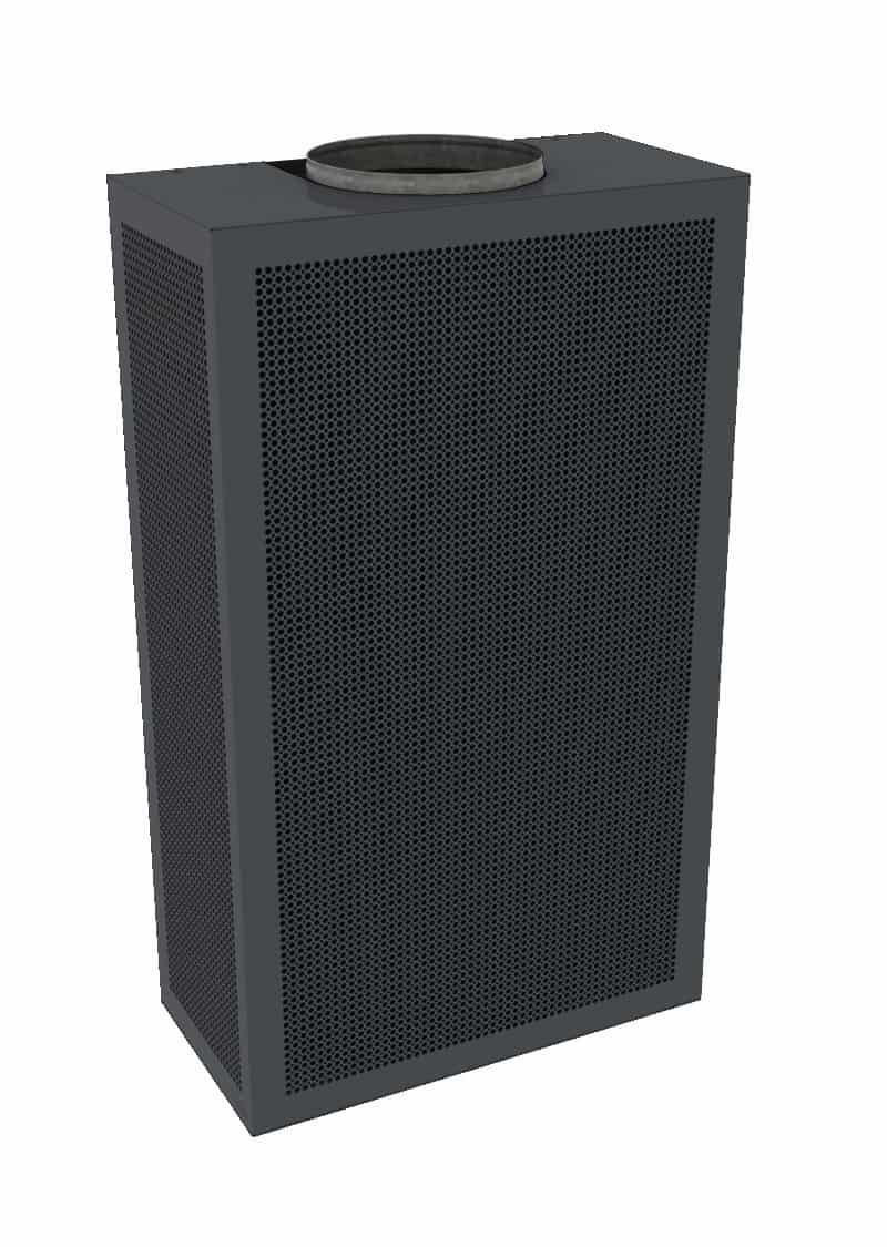 A render of a signal black displacement unit