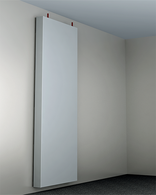 An image showing one of Frengers chilled ceilings wall mounted inside a room An image showing one of Frengers chilled ceilings wall mounted inside a room