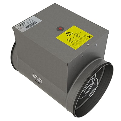 Image showing Frenger's Electric Antifreeze coil for Mechanical Ventilation Heat Recovery units MVHR Electric Antifreeze