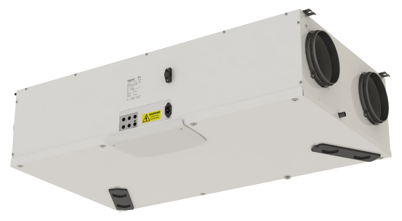 Product render of Frenger's Recepto Mini Mechanical Ventilation Heat Recovery unit Recepto Mini MVHR