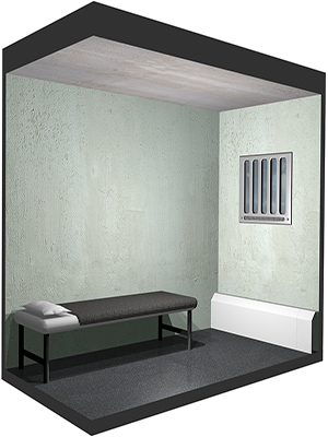 Image showing a render of Frenger's Wall Mounted Prison Radiant Heating Panel Wall Mounted Prison Radiant Heating Panel