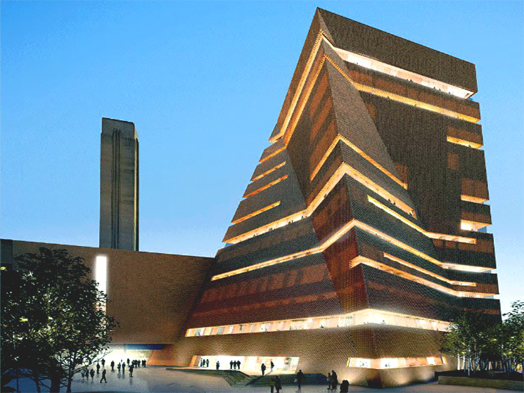 Image showing the outside of the Tate Modern Musuem in London, UK Tate Modern