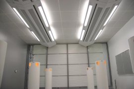 Frenger's Active Chilled Beams installed inside one of the Climatic Testing Laboratories inside Frenger's UK Headquarters